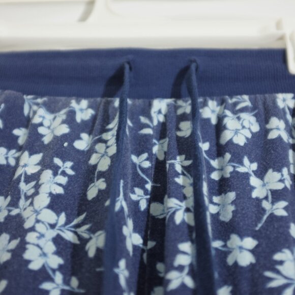 Splendid blue sakura floral drawstring jogger pants lounge pajamas size L - Picture 5 of 7